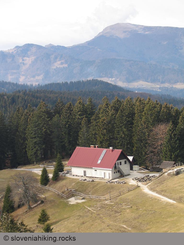Mountain hut near the peak